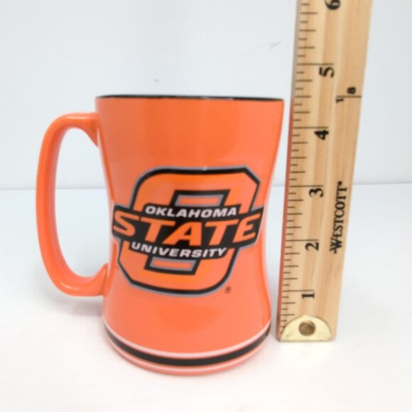 Oklahoma State Cowboys Mug 4.5in Orange Black 3D Raised Logo Coffee Cup - Picture 3 of 7